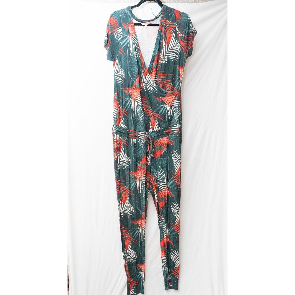 Noppies Size XL Maternity Jumpsuit - teal orange and white
